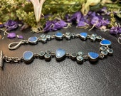 Bracelet Sterling Silver, Bracelet Opal, Amethyst, Aquamarine. Perfect Gift of Friendship and Love, Artist Misti Martin