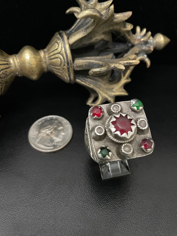 Here we have a fabulous old silver Pashtun ring fr