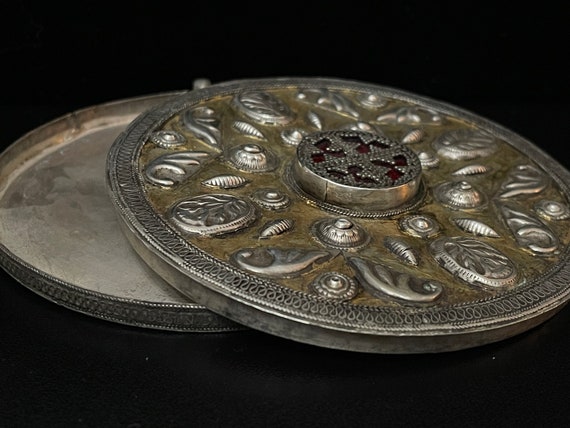 Antique Turkmen old silver amulet, Tribal Talisma… - image 5