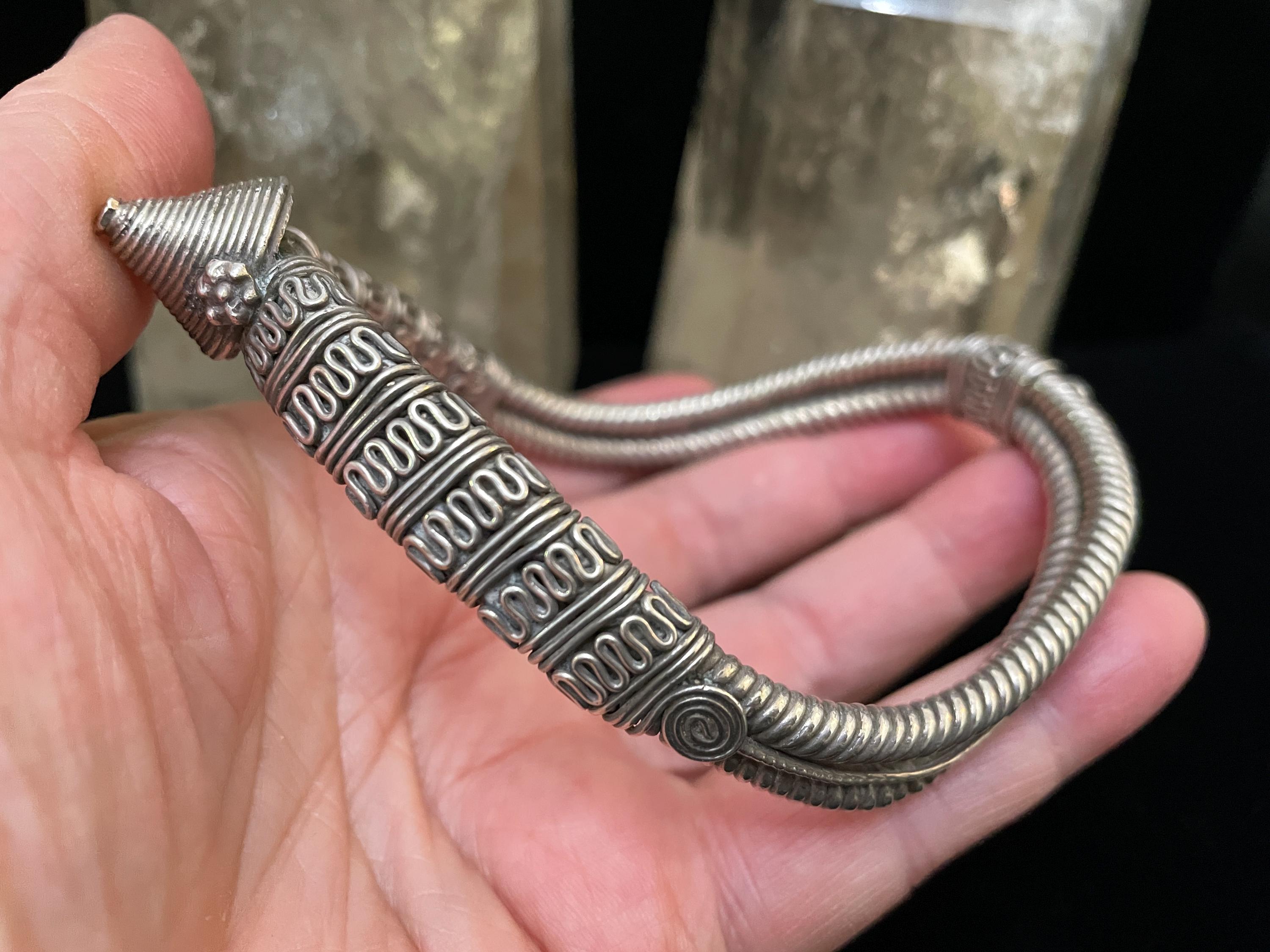Vintage Tribal Silver Vanki Armlet, Tamil Nadu Wedding Bracelet - Etsy