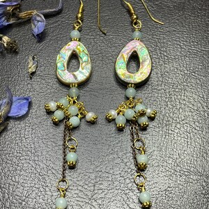 Abalone, Earrings, lightweight, Stone of Intention, Abalone Allure Made By Teresa Bradford