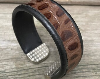 Real Leather Bracelet Flexible, adjustable, Durable, Excellent, Quality, Handmade, California Artist: Chris James