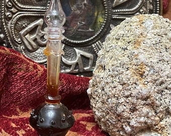 Amber Fragrance Oil – Perfume Oil From India, Hand Blown Glass Bottle