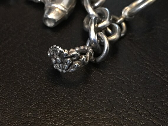 Bracelet ~ Sterling Silver Sweet 16 Charms, Heavy… - image 8