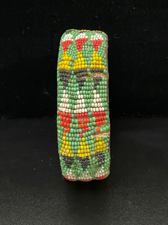 Vintage Collectable Mali Africa Beaded Bracelet, … - image 2