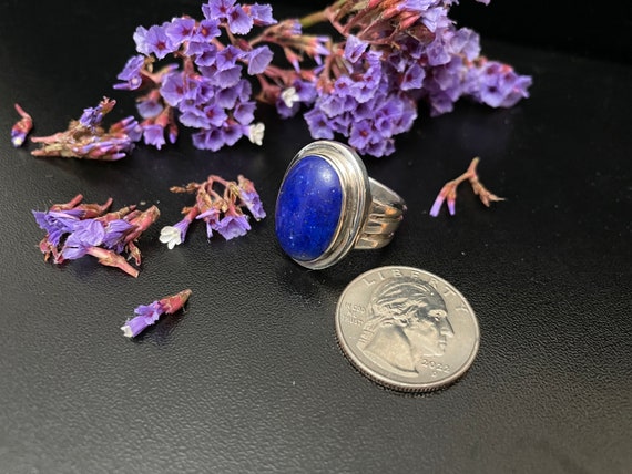 Lapis Lazuli Ring, Classic Wonderful Modern Triba… - image 2