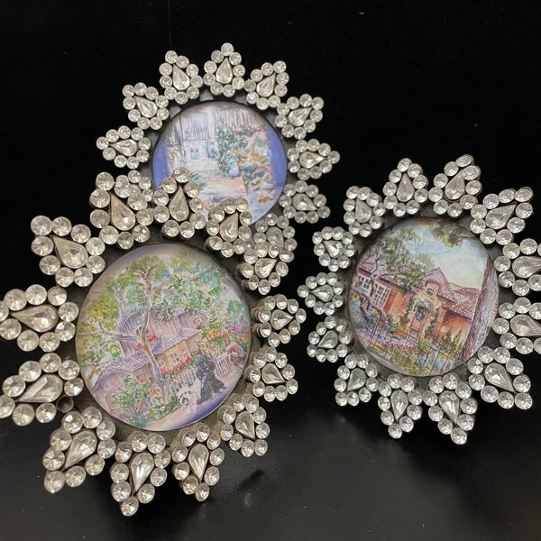 Rhinestone Frames Etsy