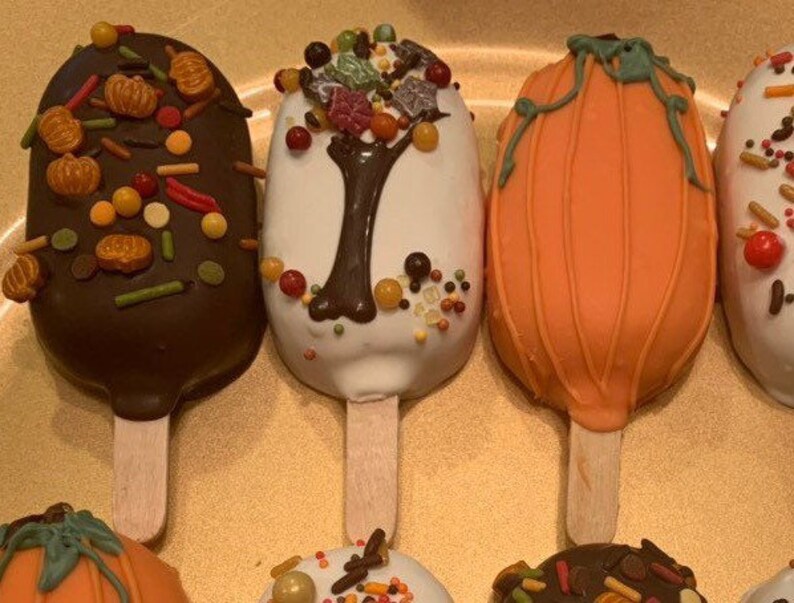 FALL/AUTUMN Themed Cakesicles /Cake Pops Etsy