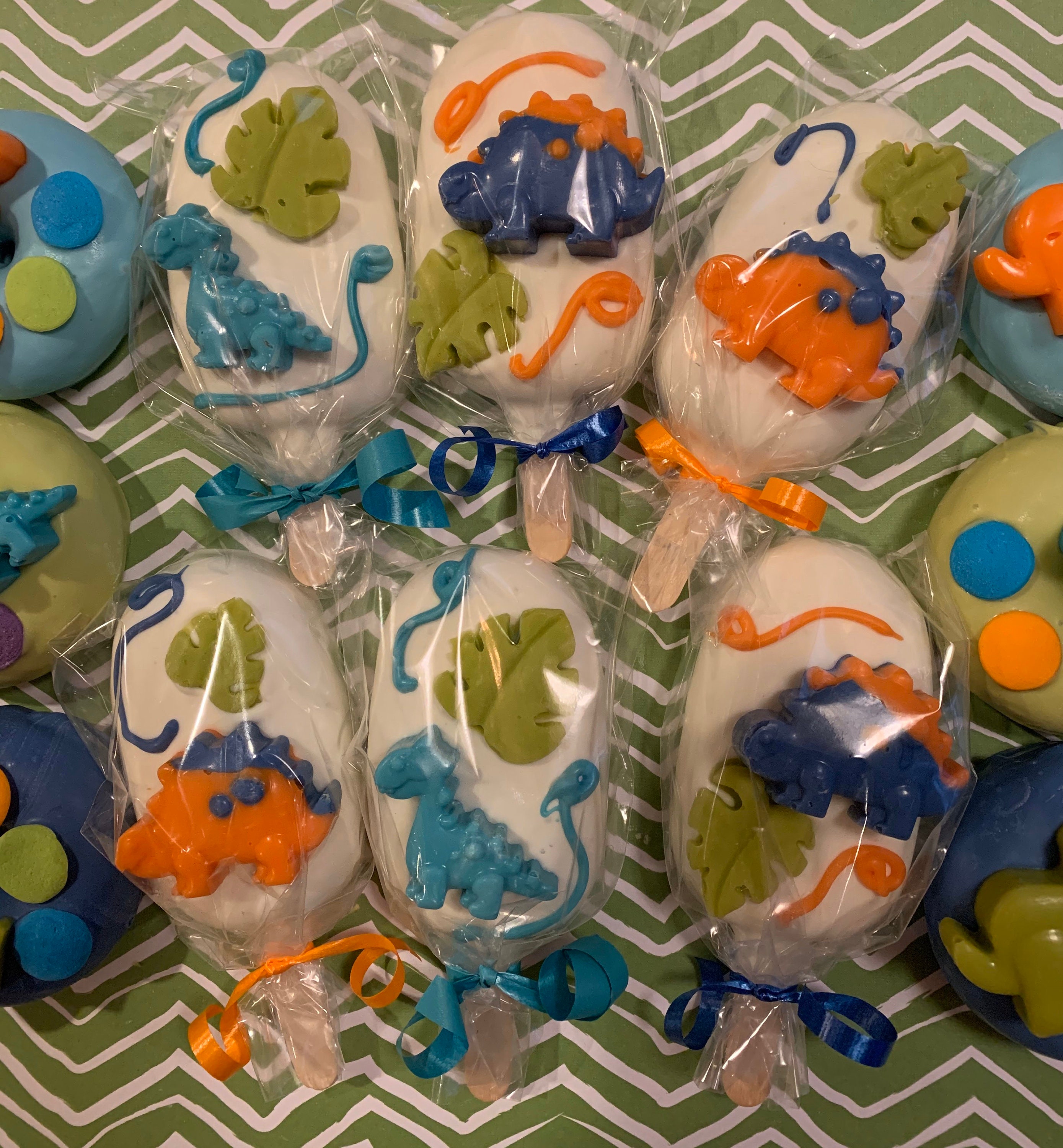 DINOSAUR Themed Cakesicles/Cake Pops and Donuts Etsy