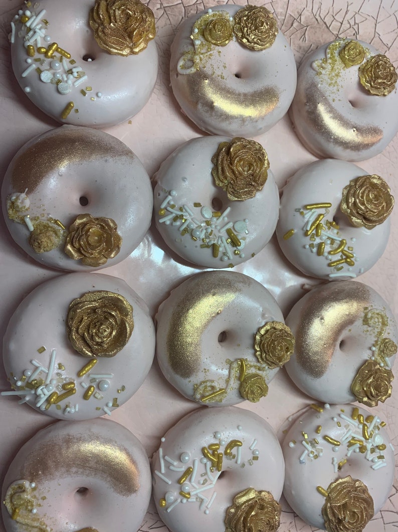 Absolutely Rose Gold mini DONUTS for WEDDING birthday Etsy