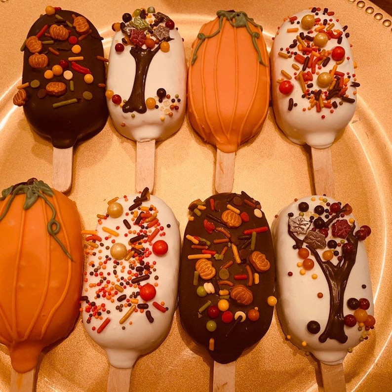 FALL/AUTUMN Themed Cakesicles /Cake Pops Etsy