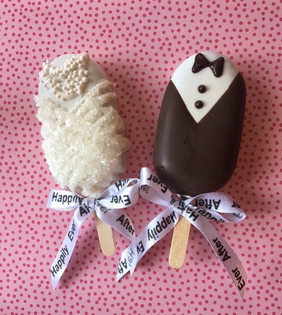 BRIDE and GROOM Cakesicles/Cake Pop/paleta Etsy