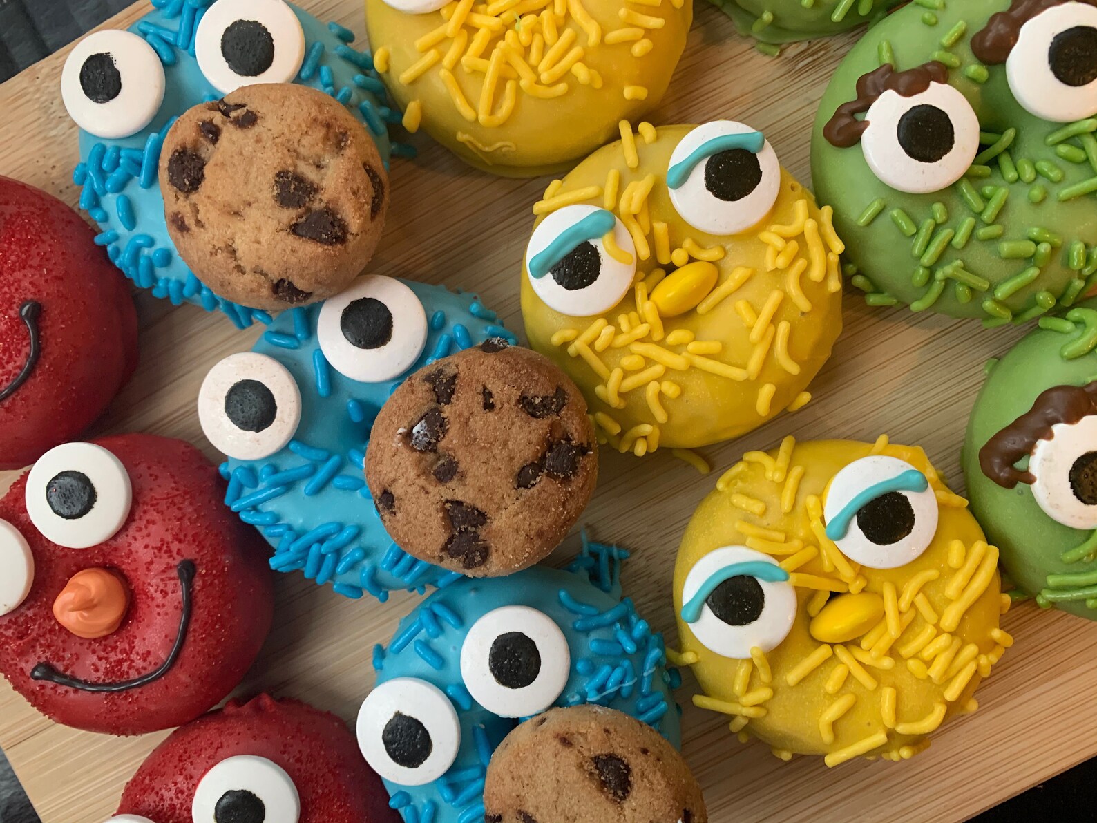 Sesame Street Mini Donuts 1 Dozen Birthday/Shower/Gift Etsy