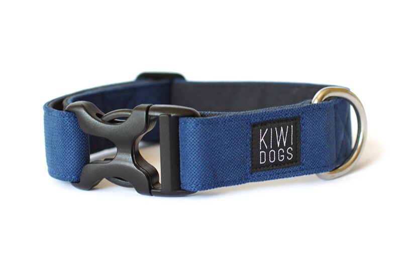 Skipper ADVENTURE Collar de perro de hebilla ligera azul collar de perro ligero deportivo azul con harware de plástico imagen 1