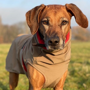 DOG COAT for all breeds - Dog Waterproof & Windproof Winter coat - dog coat with outer Softshell and inner Fleece
