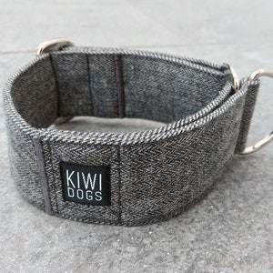 dog collar - martingale / Herringbone METROPOLITAN collar / greyhound, whippet, italian greyhound collar