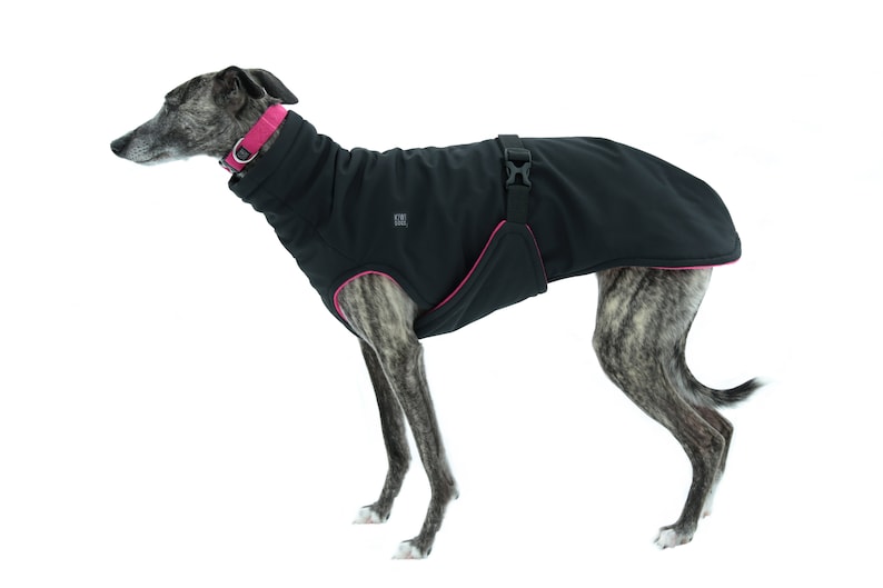 Manteaux pour chien sur mesure pour toutes les races Manteau d'hiver imperméable et coupe-vent pour chien Manteau pour chien avec extérieur en softshell et intérieur en polaire image 4