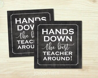 Hands Down Best Around Printable - Etsy