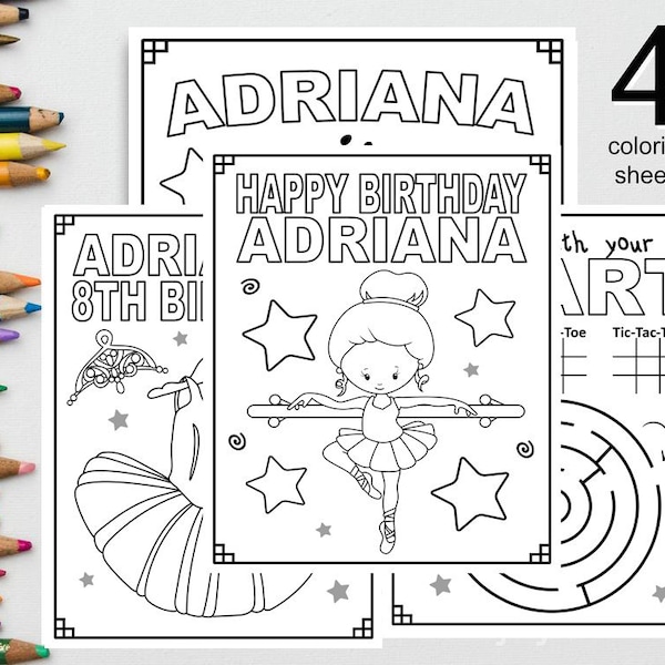 Happy Birthday Ballerina - Etsy