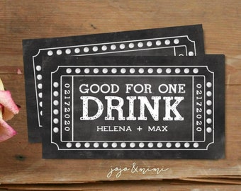 Free Drink Ticket Personalized Drink Party Printable - Etsy