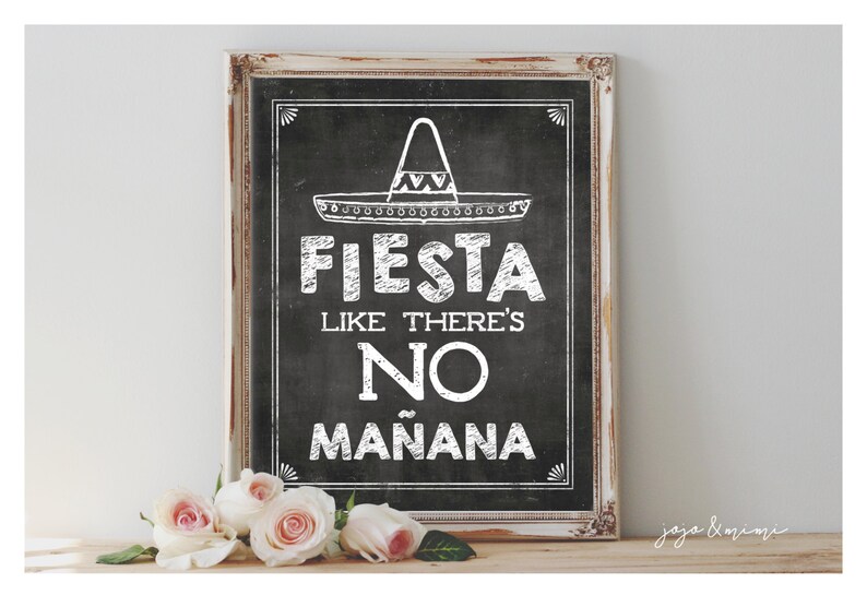 Instant 'FIESTA Like There's No Manana' Printable - Etsy