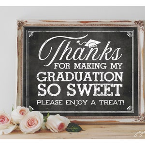 Instant 'THANKS for Making My Graduation so Sweet Enjoy a Treat ...