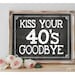 INSTANT 'KISS Yor 40's Goodbye' (Instant Download) - Etsy