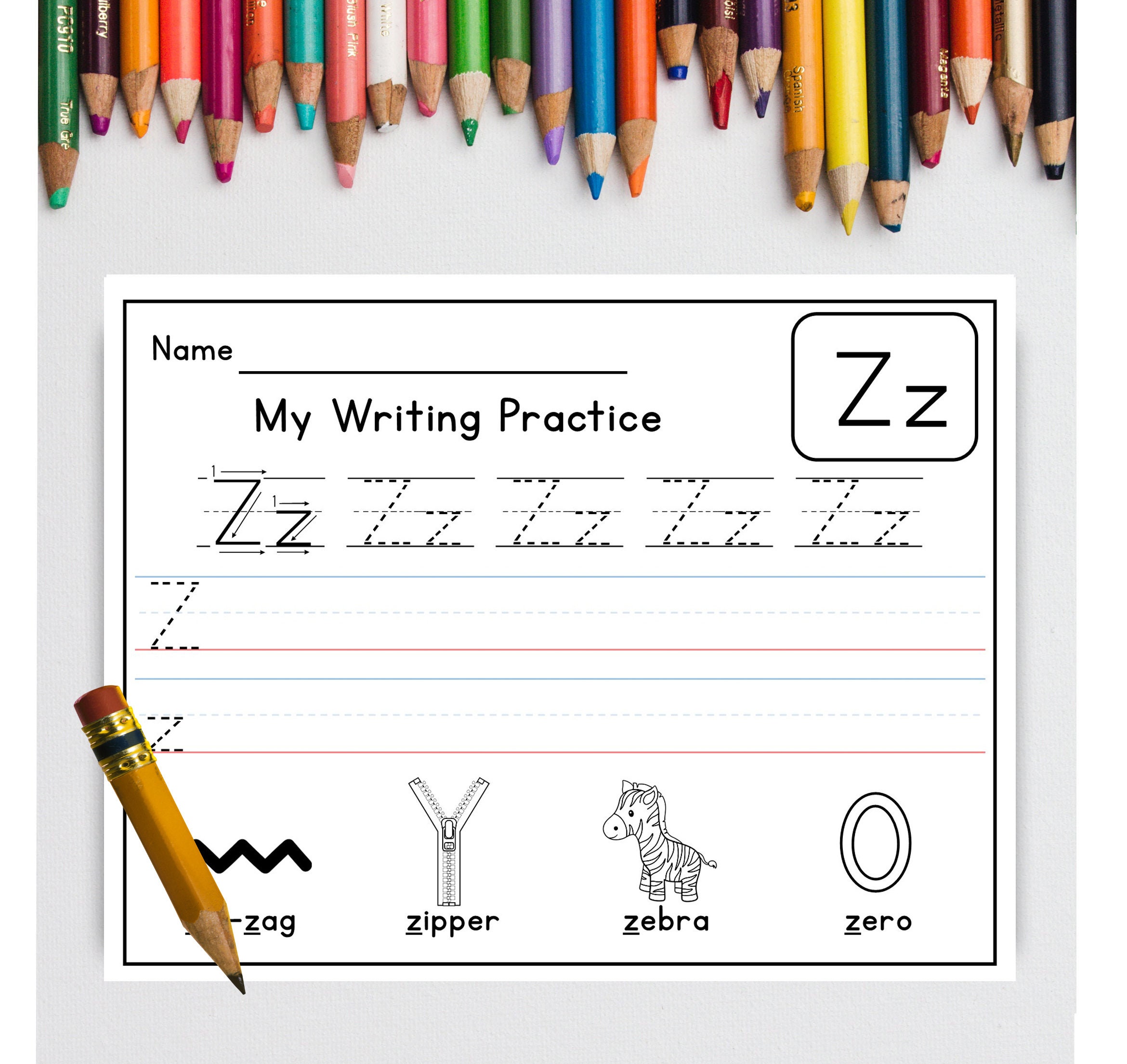 Handwriting Practice Letters Aa-zz Worksheets Printable - Etsy Ireland