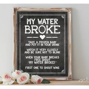 baby shower chalkboard sign ideas