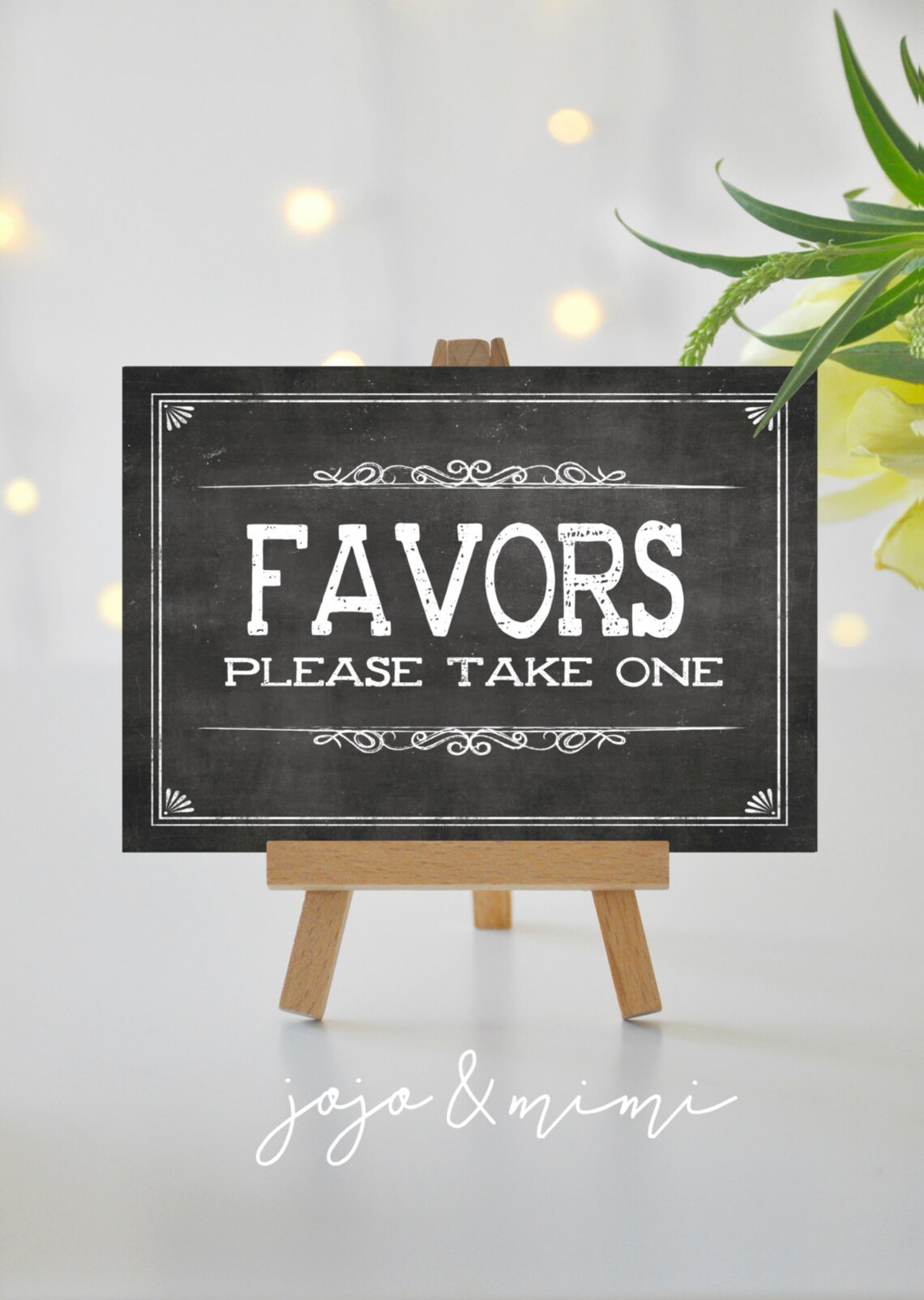 Instant 'FAVORS Please Take One' Printable Event Sign | Etsy