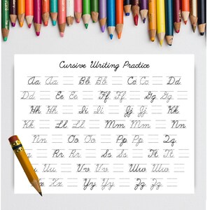 Personalized Cursive Writing Practice Worksheet Printable Script Name Tracing Hand Writing Practice Homeschool Writing Worksheet image 2