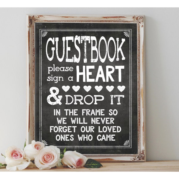 Chalkboard Guestbook - Etsy