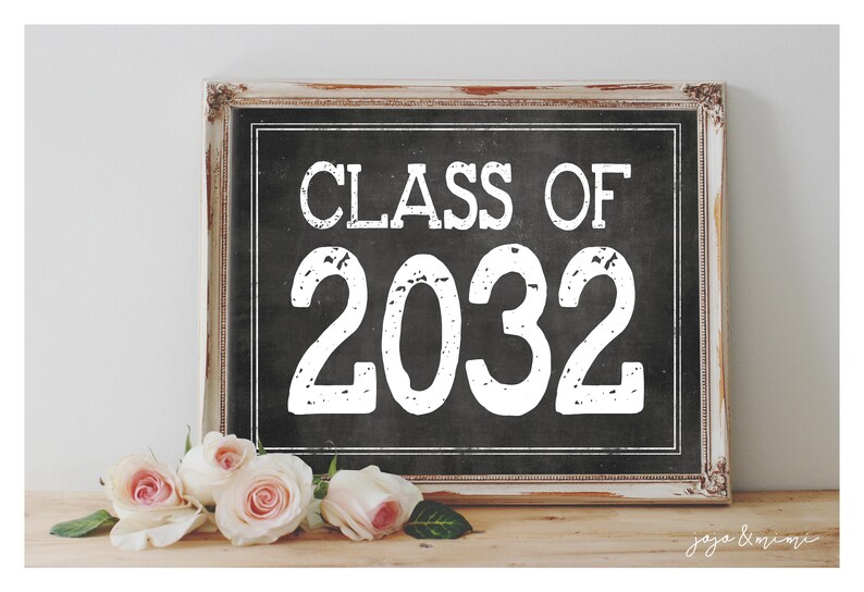 Instant 'class of 2032' Printable Graduation Sign - Etsy UK