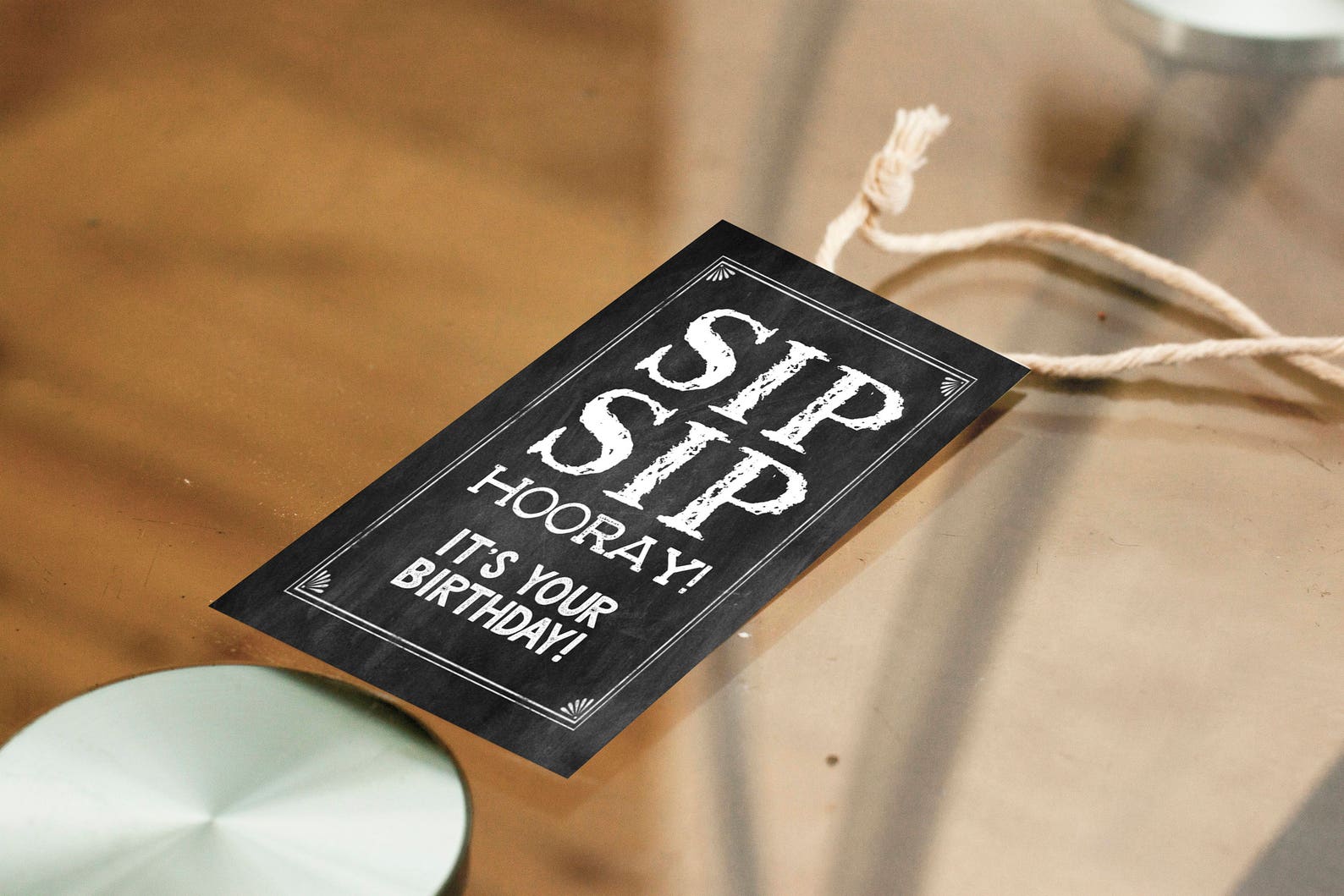 Instant 'SIP SIP HOORAY' Printable Birthday Wine Label Chalkboard ...