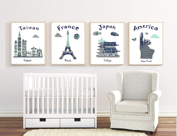 travel theme nursery