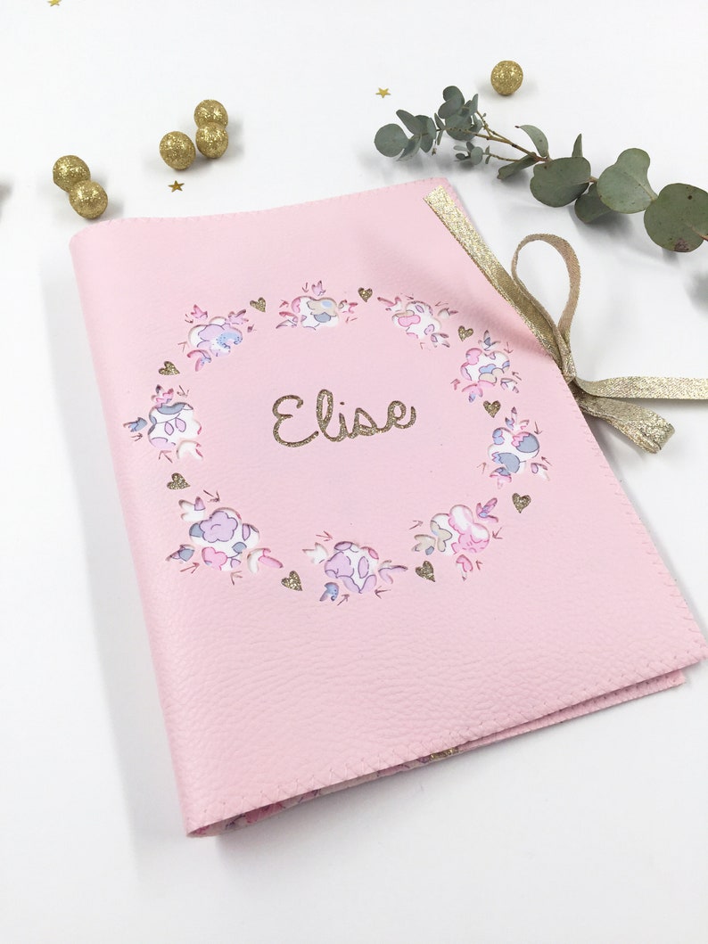 Protège carnet de santé fille personnalisable en simili cuir - Etsy France
