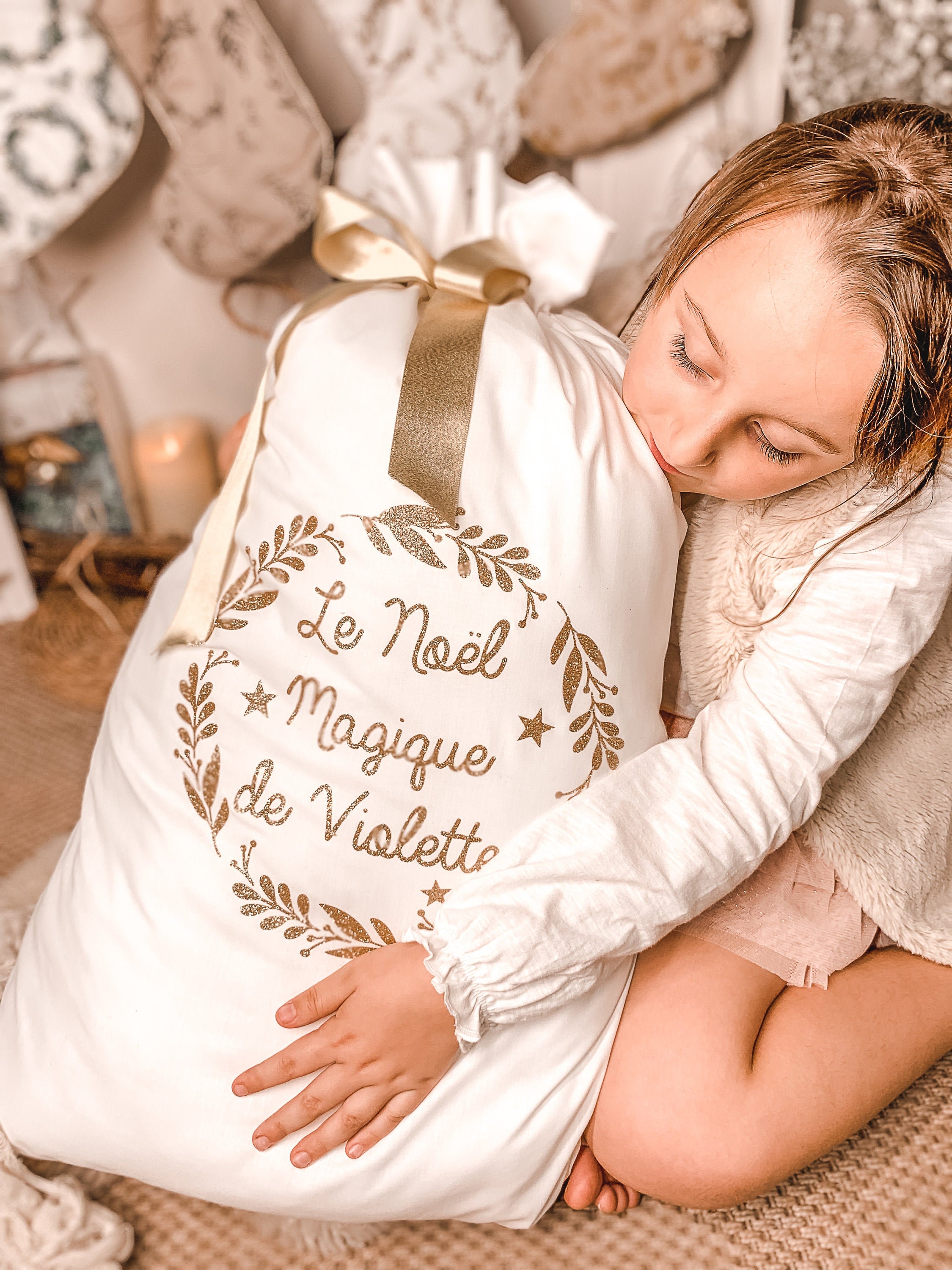 Hotte de Noël, Grand Sac Cadeau Noël