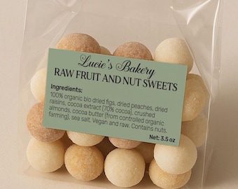Small Ingredients Labels Stickers Cake, Cookie, Cosmetics, Jars, Pots - 10 Colors