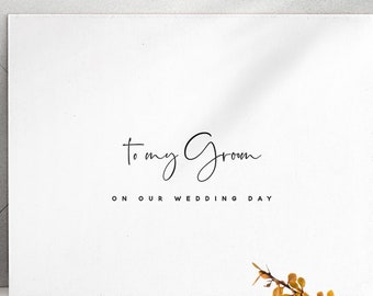 To my Groom on my Wedding Day Dainty Cards, Keepsake Note Cards, Wedding Thank You Card, Wedding Day Card Set, Wedding Note Card