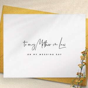 Für meine Schwiegermutter am Hochzeitstag Zierliche Karten, Erinnerungskarten, Dankeskarte Hochzeit, Hochzeitskarte, Hochzeitskarte