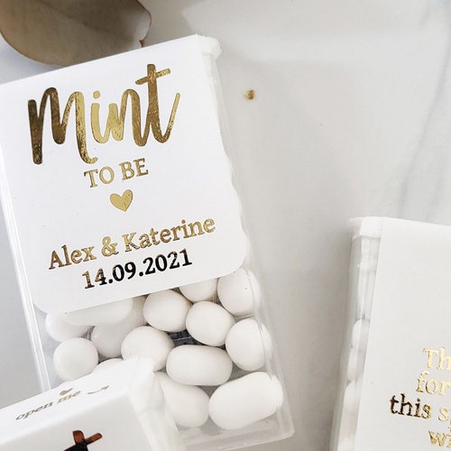 Mint to Be Wedding Favors Wedding Favor Mints Watercolor - Etsy