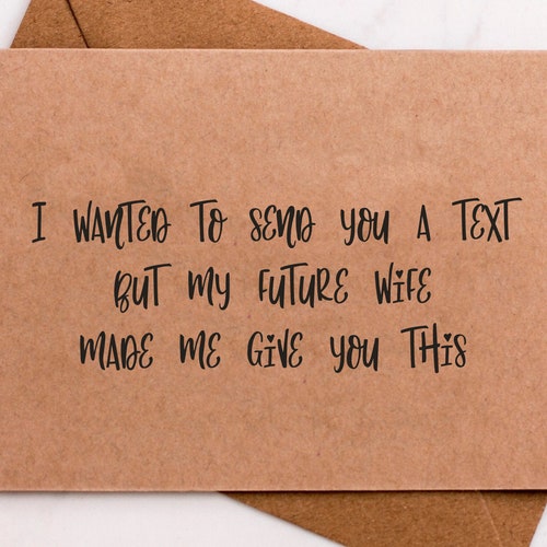 My Wife Made Me Do This Card Funny Groomsman Proposal Card Etsy Ireland