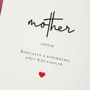 Mothers Day Card, Happy Mothers Day Card, Superhero Mom Greeting Card, Birthday Card for Mother, To A Special Mom on Mother’s Day Card