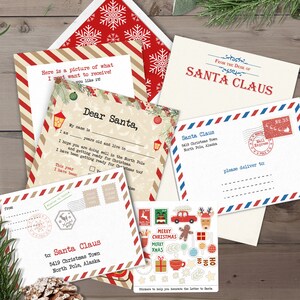 Kit de Noël pour enfants Pour écrire lettre au Père Noël Lettre au Père Noël, Lettre de Noël, Lettre du Père Noël, Lettre des enfants Au Père Noël