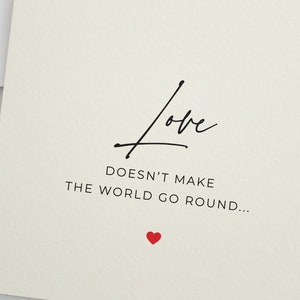 Personalized Valentine&#39;s Day Card: Stylish Script, Felt-Marked Cardstock