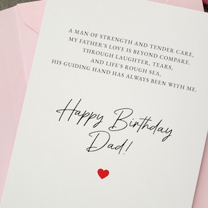 Tarjeta de cumpleaños para papá, tarjeta de feliz cumpleaños para papá, tarjeta de cumpleaños especial para padre, tarjeta de cumpleaños número 50, 60 o 70, regalo de cumpleaños para papá, para él