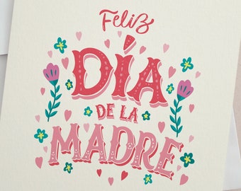 Feliz Dia de la Madre Card: Spanish Mother's Day Floral Card