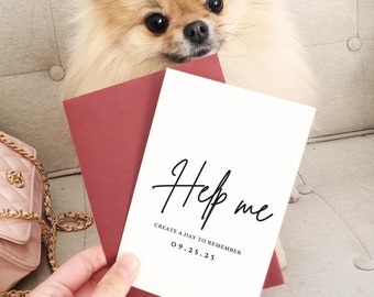 Tarjeta de propuesta para damas de honor Invitación personalizada para la fiesta de bodas