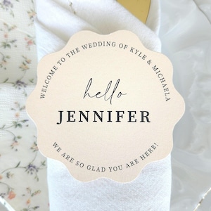 Custom Guest Name Personalized Cards, Welcome Place Cards, and Guest Table Cards for weddings, birthdays, and party, Welcome escort cards
