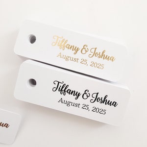 Etichette per bomboniere, Etichette di ringraziamento per matrimoni extra piccole, Etichette regalo personalizzate, Etichette personalizzate per addio al nubilato, Etichette per bomboniere, Etichette per regali di compleanno